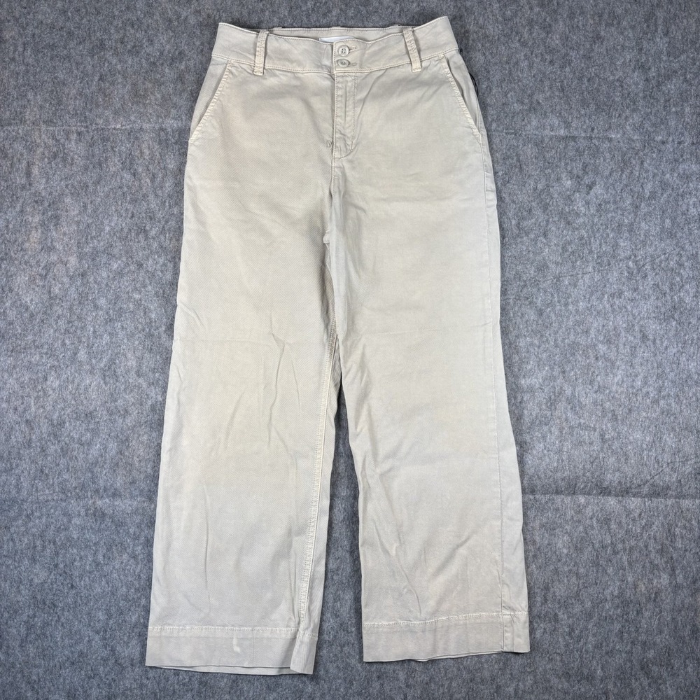 Bella Dahl‎ Wide Leg Pants Women's 27 x 24 Tan Beige Stretch Work Office Casual